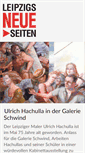Mobile Screenshot of leipzigs-neue.de