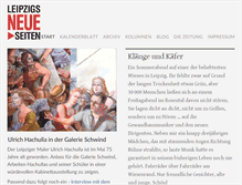 Tablet Screenshot of leipzigs-neue.de